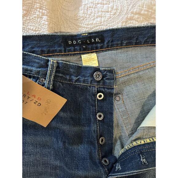 NWT DDC Lab Jeans 32x34, Made In Japan, 100% Cotton, Selvedge, Y2K Wide Leg - Picture 6 of 6